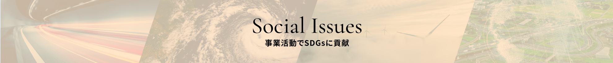 Social Issues 事業活動でSDGsに貢献